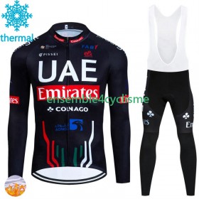 Tenue Maillot M/L + Collant à Bretelles Hiver Thermal Fleece Uae Emirates 2024 N001